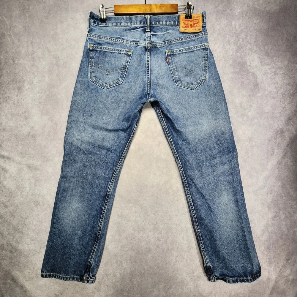 Levis 569 Loose Straight Leg Jeans Mens 31x30 Blue Denim Medium Wash